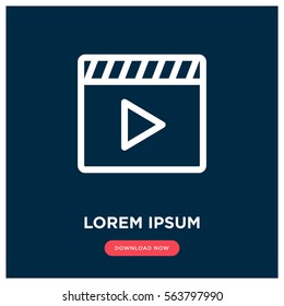 Movie vector icon