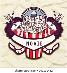 Movie vector logotype.