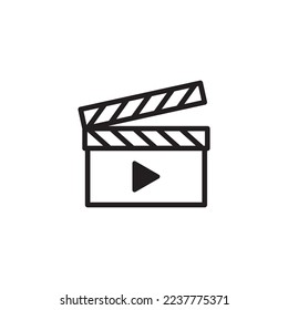 Movie, Video Icon Simple Design. Vector Illustration