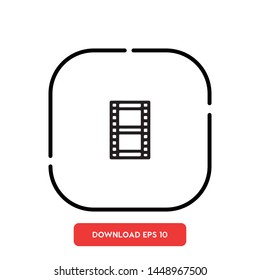 Movie, video symbol vector icon