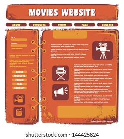 movie web page template