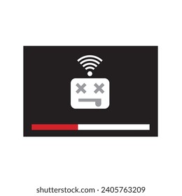 Movie window symbol in vector format.