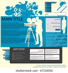 Movie/cinema web site layout