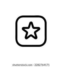 Movies app icon, Outline style, isolated on white Background.