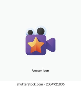 Movies App vector icon. Premium quality.