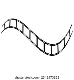 movies film background with flim roll. 35mm strip