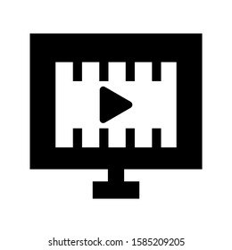 movies icon isolated sign symbol vector illustration - high quality black style vector icons
