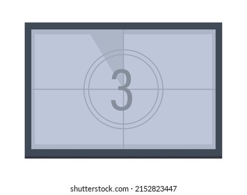 movies timer count icon isolated