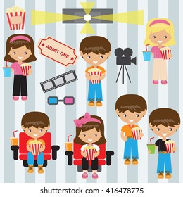 Movies vector illustration