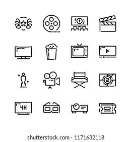 Movies vector illustration icon set