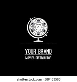 Movies vector logo design template