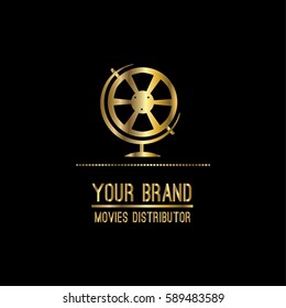 Movies vector logo design template