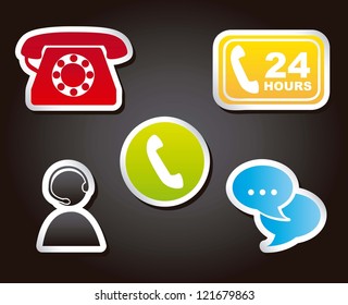 movil icons over black background. vector illustration