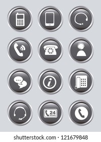 movil icons over gray background. vector illustration