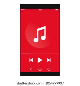 movile music player vector icon illustration