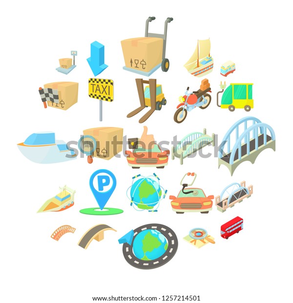 Moving to another country icons set. Isometric\
set of 25 moving to another country vector icons for web isolated\
on white background