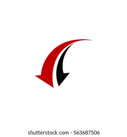 Moving Arrow Icon Logo Vector