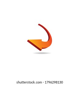 Moving Arrow vector. Growing your business concept.