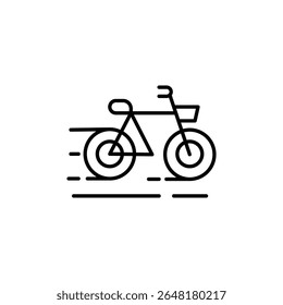 Moving Bicycle Symbolizing Speed Transportation And Healthy Lifestyle