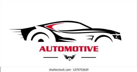 Moving Black Car Car Logo On Stock Vector (Royalty Free) 1374753629 ...