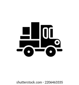 Ilustración de vectores de iconos llenos de coches en movimiento