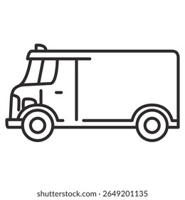 Moving and cargo transportation.Shipping fast delivery truck.Delivery truck with man.Delivery courier man.Delivery van.The postman is driving a van.Isolated on white background.Flat vector.