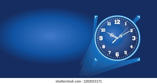 moving clock vector background illustration. the concept of time always moves quickly. for flyers, posters and others