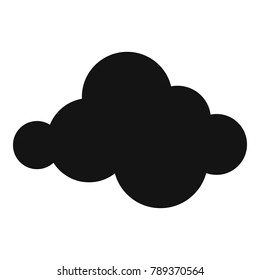 Moving cloud icon. Simple illustration of moving cloud vector icon for web