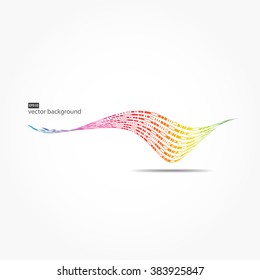 Moving colorful abstract background