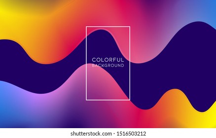 Moving colorful abstract background. Dynamic Effect. Vector Illustration. Design Template for poster and cover.