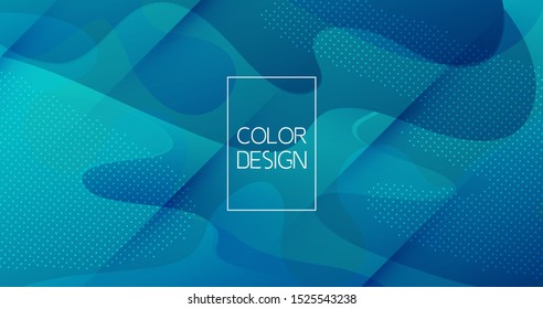 Moving colorful abstract background. Dynamic Effect. Vector Illustration. Design Template for poster and cover.