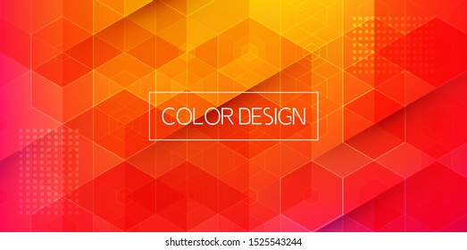 Moving colorful abstract background. Dynamic  geometric Effect. Vector Illustration. Design Template for poster and cover.