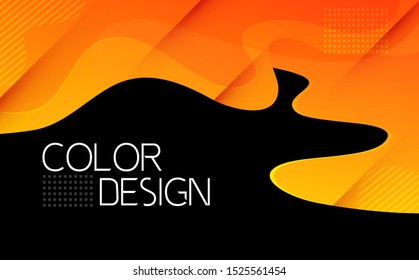 Moving colorful abstract background. Dynamic Effect. Vector Illustration. Design Template for poster and cover.