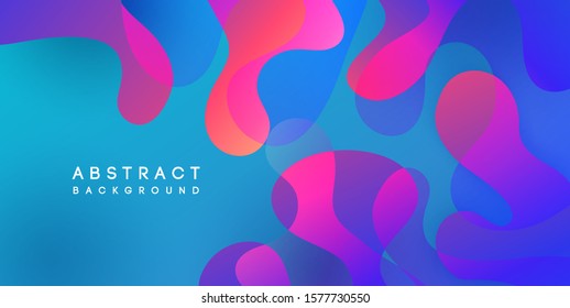 Moving colorful abstract background. Dynamic Effect. Vector Illustration. Minimal Design Template for poster. cover and landing page