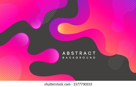Moving colorful abstract background. Dynamic Effect. Vector Illustration. Minimal Design Template for poster. cover and landing page