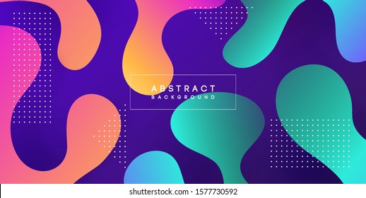 Moving colorful abstract background. Dynamic Effect. Vector Illustration. Minimal Design Template for poster. cover and landing page