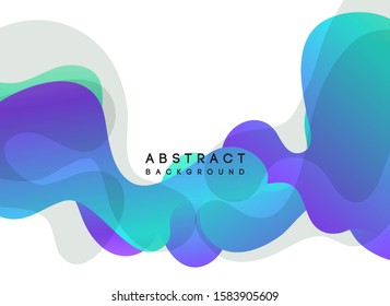 Moving colorful abstract background. Dynamic Effect. Vector Illustration. Design Template.