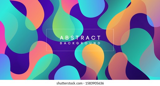 Moving colorful abstract background. Dynamic Effect. Vector Illustration. Design Template.
