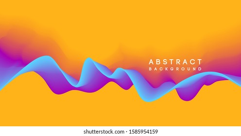 Moving colorful abstract background. Dynamic Effect. Vector Illustration. Design Template for poster and cover.