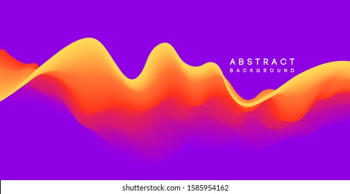 Moving colorful abstract background. Dynamic Effect. Vector Illustration. Design Template for poster and cover.