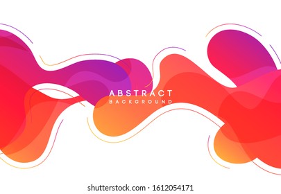 Moving colorful abstract background. Dynamic Effect. Vector Illustration. Design Template for poster and cover.