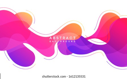 Moving colorful abstract background. Dynamic Effect. Vector Illustration. Design Template.