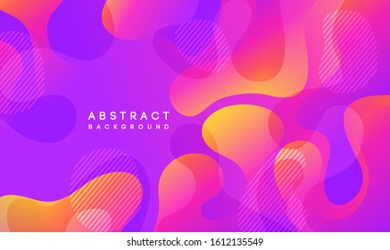 Moving colorful abstract background. Dynamic Effect. Vector Illustration. Design Template.
