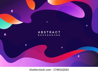 Moving colorful abstract background. Dynamic Effect. Vector Illustration. Design Template.