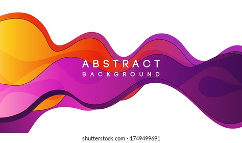 Moving colorful abstract background. Dynamic Effect. Vector Illustration. Design Template.