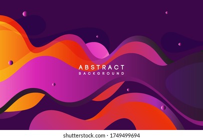 Moving colorful abstract background. Dynamic Effect. Vector Illustration. Design Template.