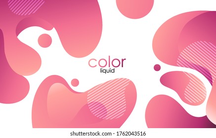 Moving colorful abstract background. Dynamic Effect. Vector Illustration. Design Template.