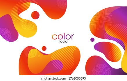 Moving colorful abstract background. Dynamic Effect. Vector Illustration. Design Template.
