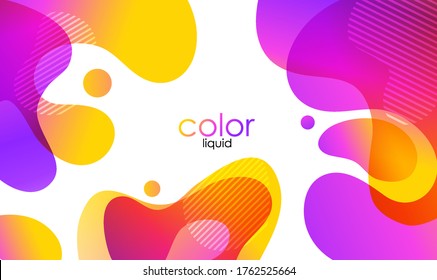 Moving colorful abstract background. Dynamic Effect. Vector Illustration. Design Template.