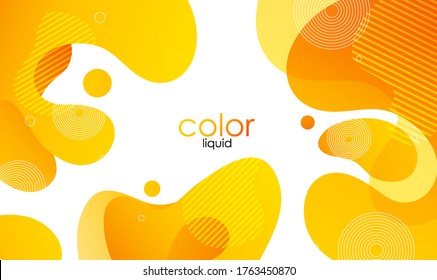 Un fondo abstracto colorido y cambiante. Efecto dinámico. Ilustración vectorial. Plantilla de diseño.
